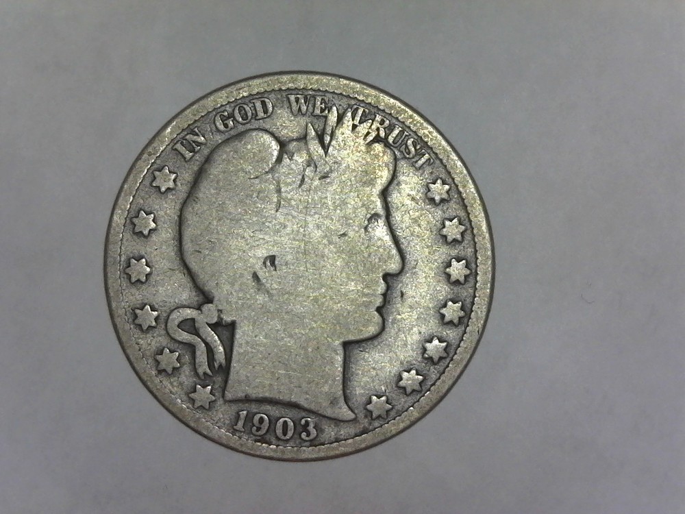 1903 s, Barber Half Dollar-90% Silver