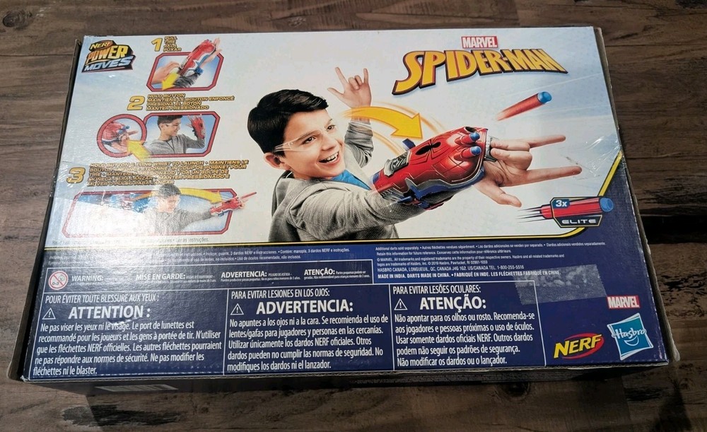 Spider-Man Power Moves Web Blast Gauntlet Marvel E7328