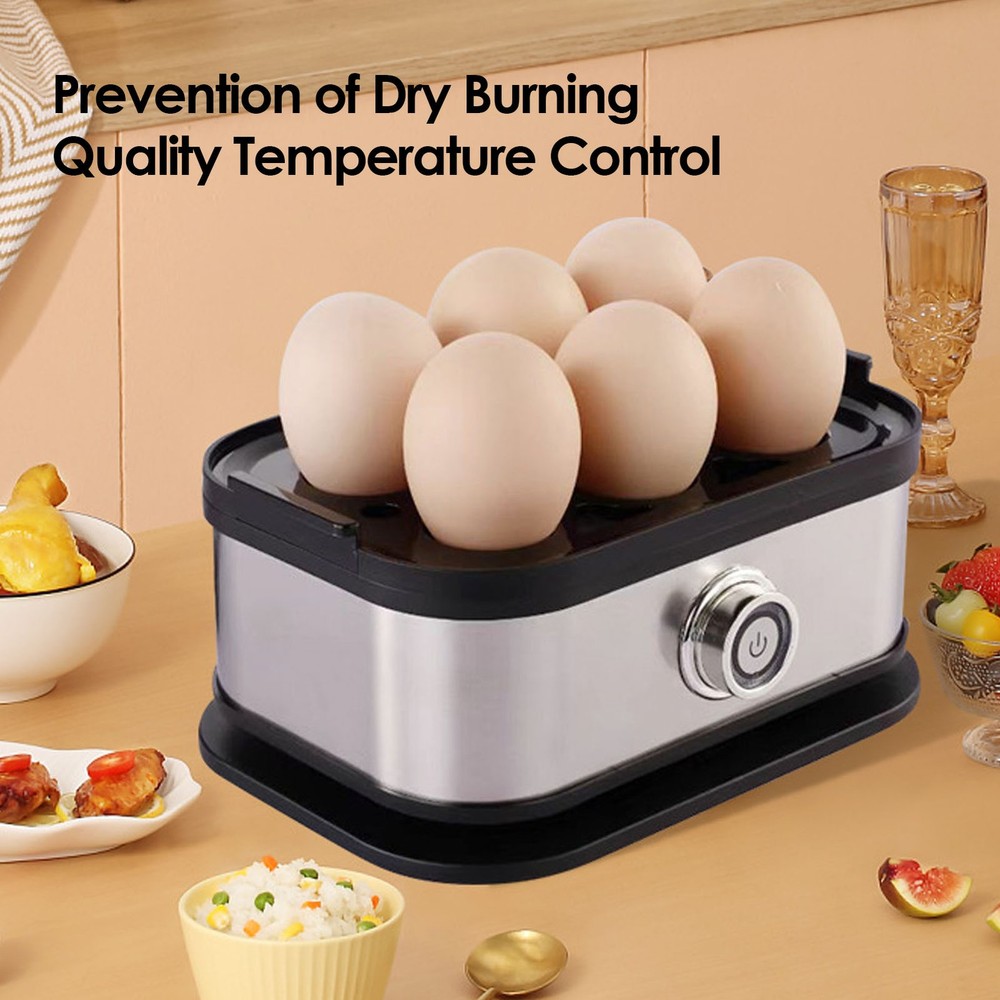 3-Egg Cooker Electric 6 Eggs Soft Medium Hard Boiled Poached Egg Maker