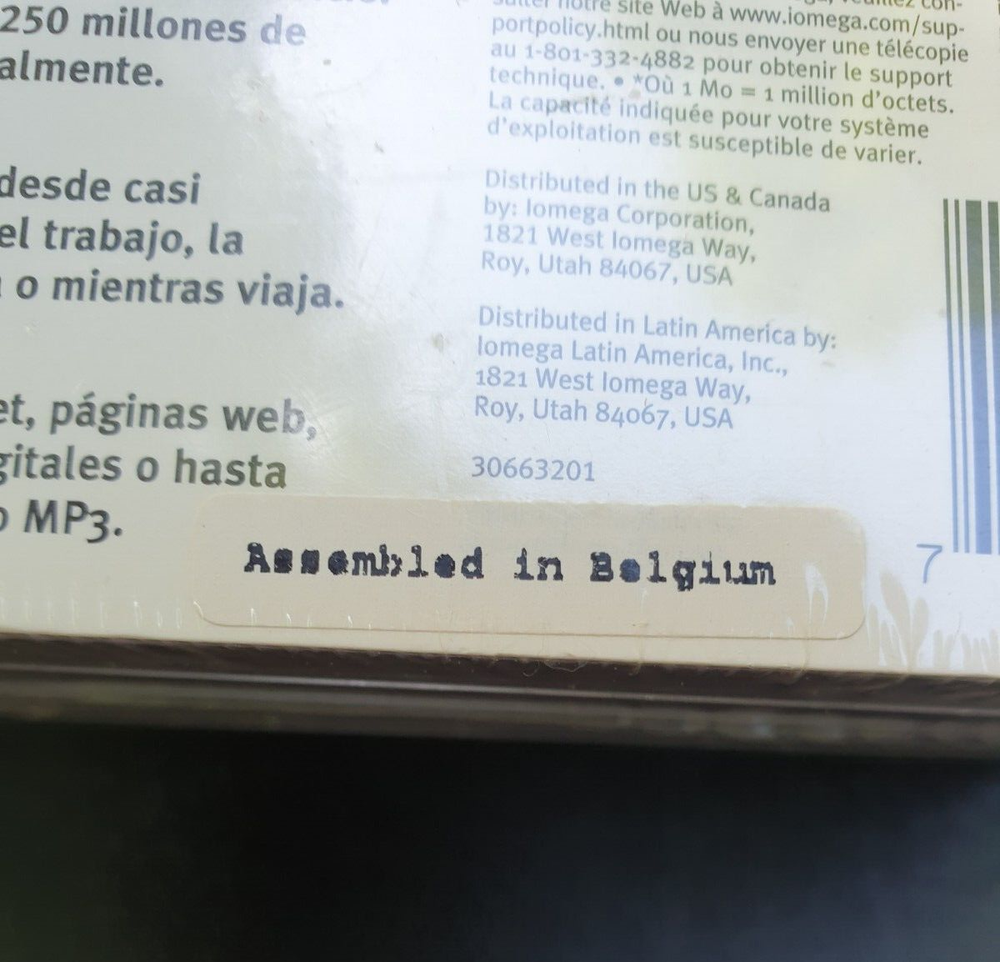 Iomega Zip 100MB Disk 10 Pack formatted for MAC