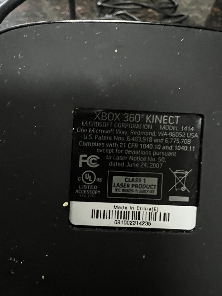 Microsoft XBox 360 Kinect Motion Sensor Camera Model 1414