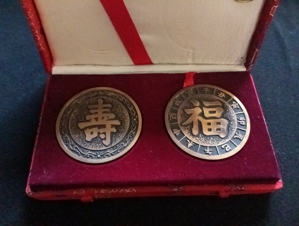 Two China Bronze Medallions