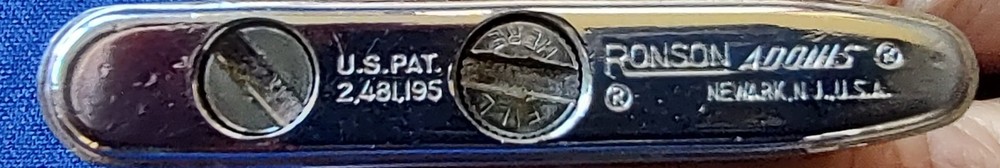 Vintage Ronson Adonis Silver Lighter