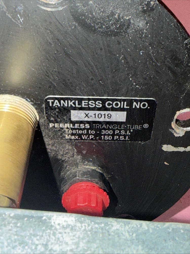Direct Replacement Tankless Hot Water Coil PEERLESS X-1019 w/ Honeywell Control