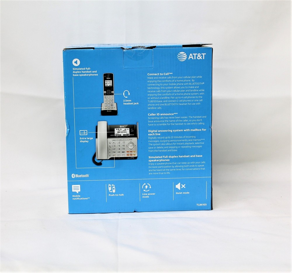 AT&T 2 Line Corded/Cordless Answering System