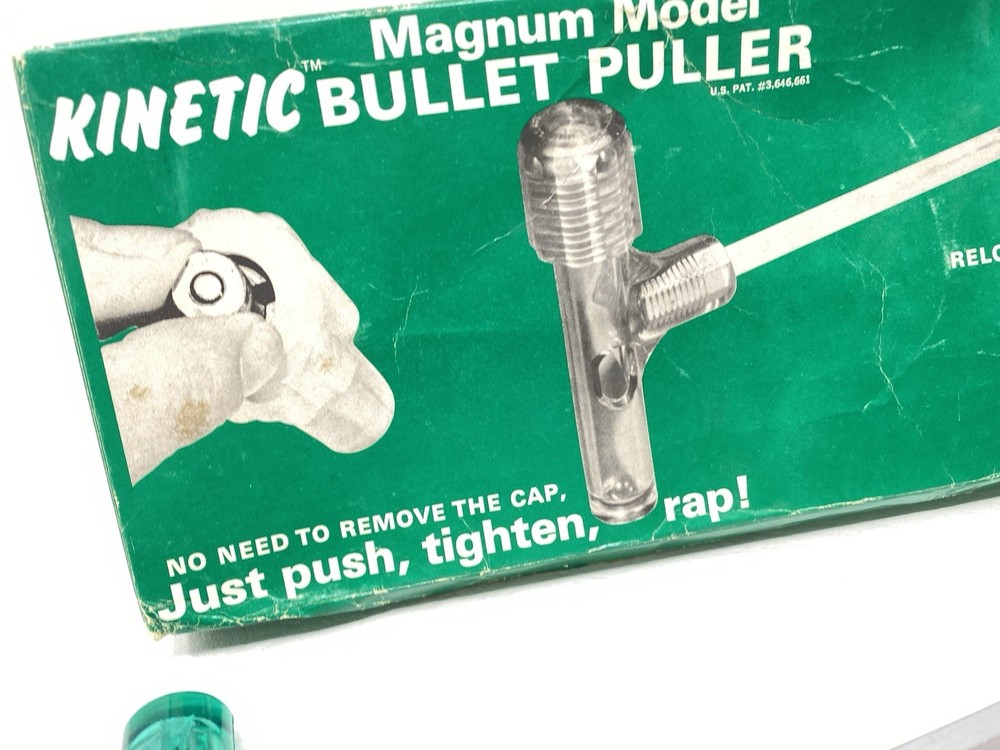 Quinetics Reloading Kinetic Bullet Puller Magnum Model W/ Original Box
