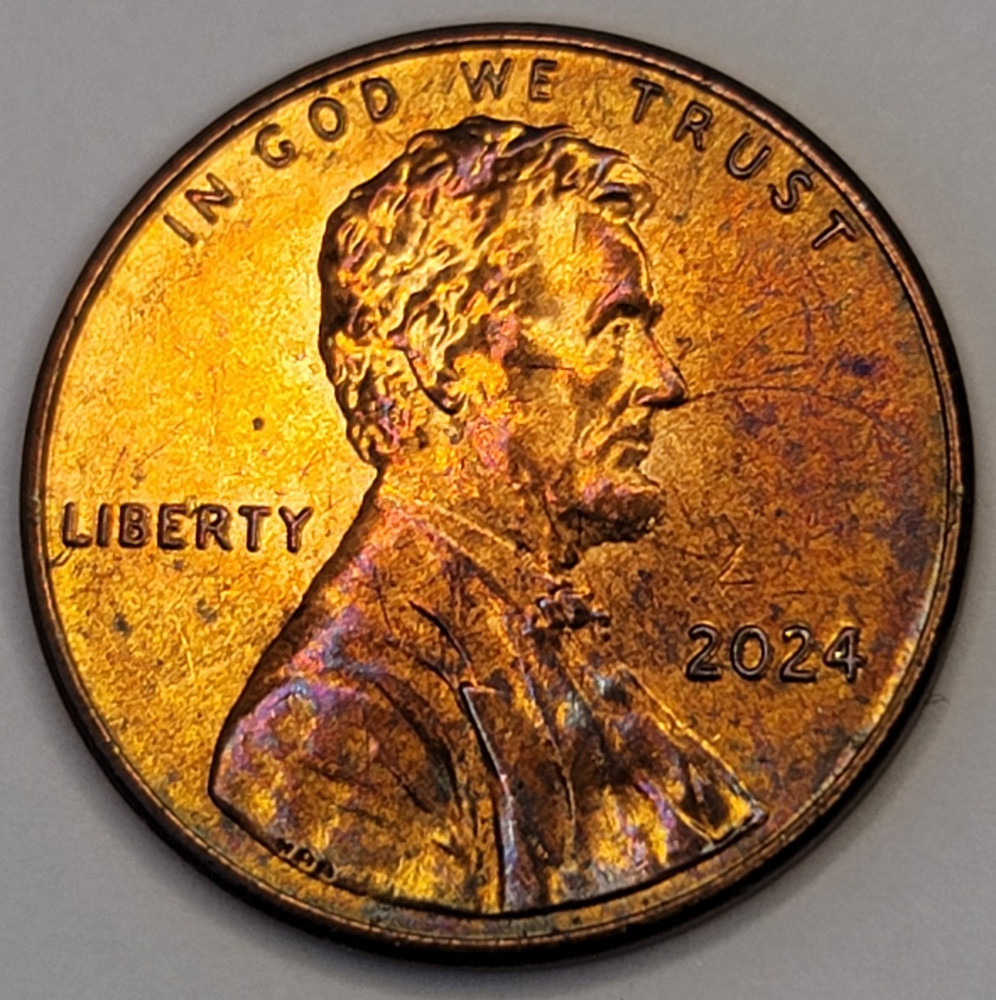 2024 Lincoln Shield Cent - Naturally Toned
