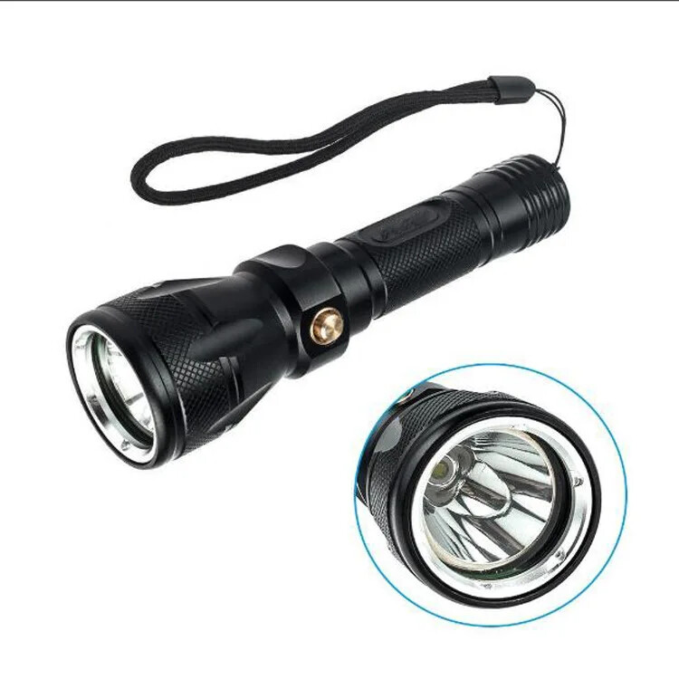 Powerful LED Diving Flashlight IPX8 Dive Lantern Underwater Torch Lighting