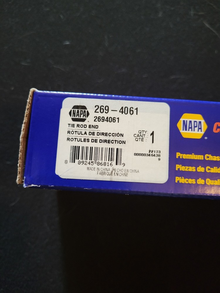 NAPA STEERING TIE ROD END 269-4061
