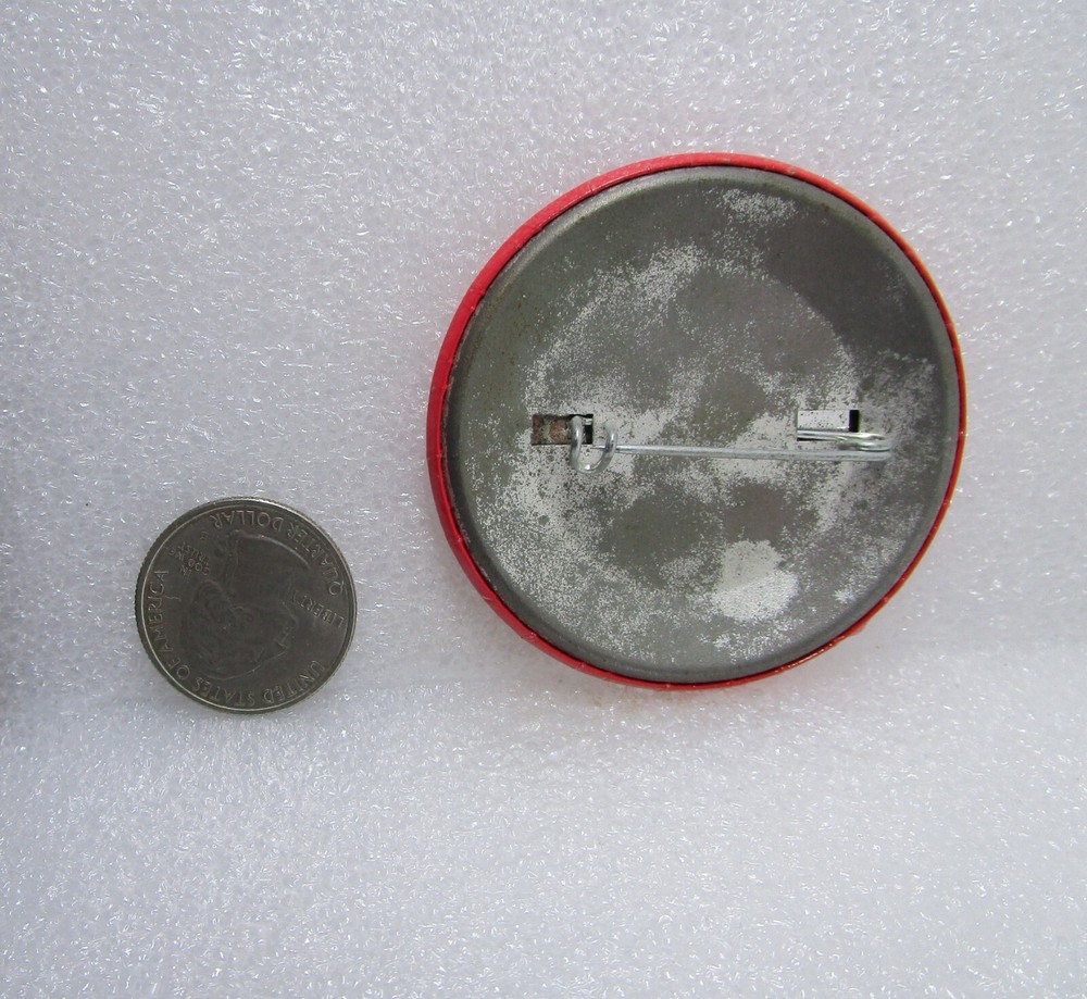 Big A Ok! Button Pin