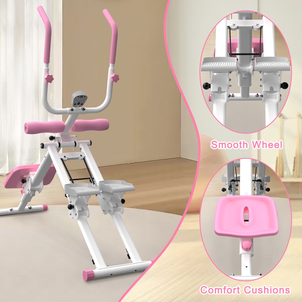 Multifunctional 2-In-1 Stair Stepper Ab Workout Machine