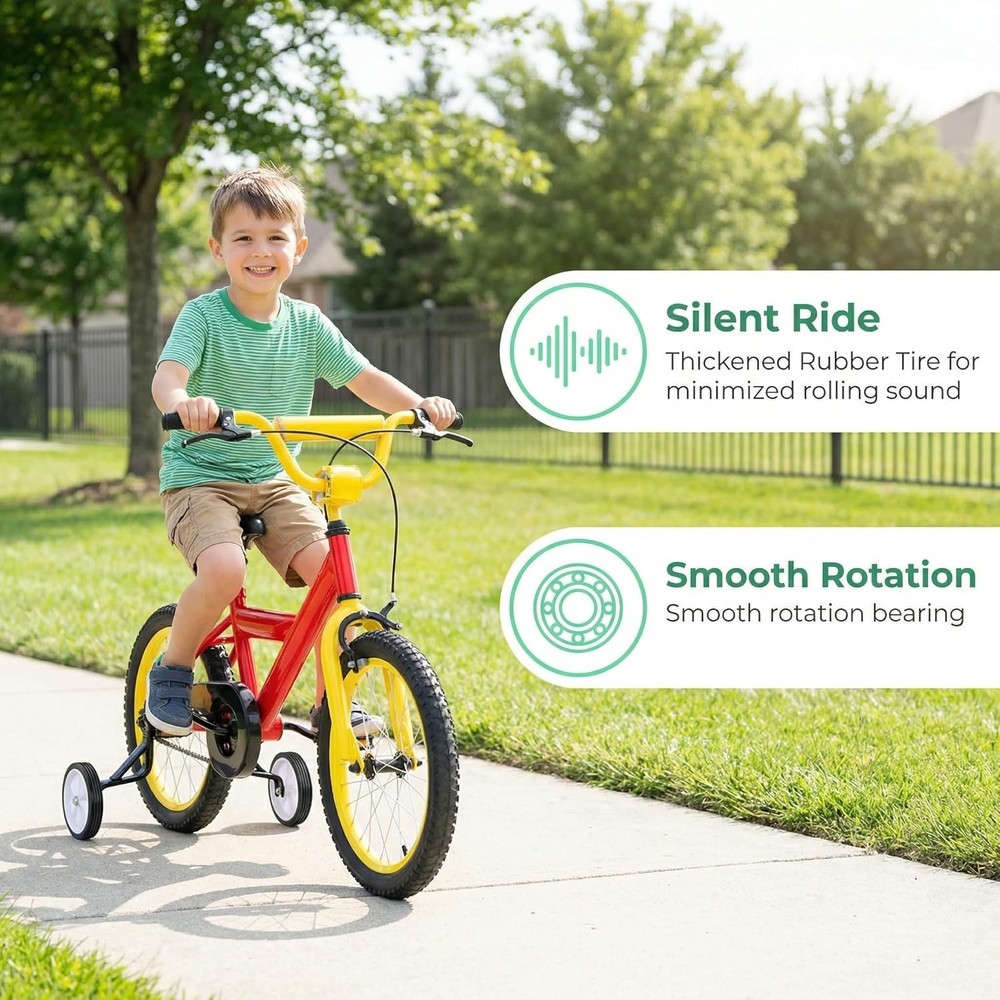 Variable Speed Bike Training Wheels Kit, Black