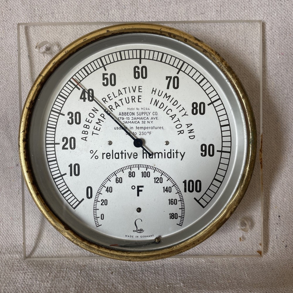 Vintage Abbeon Supply Co. - Relative Humidity & Temperature Indicator Model M2A4