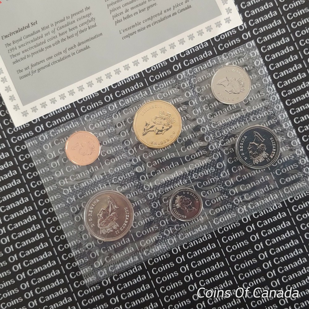 1994 Canada Prooflike 6 Coin Original Set Multiple Sets Available #coinsofcanada