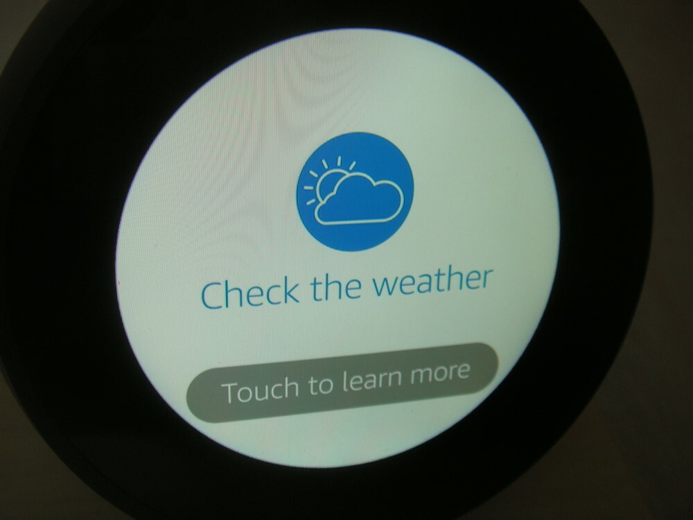 AMAZON ECHO SPOT SMART SPEAKER BLACK DEMO UNIT - READ!