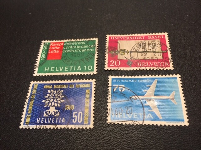 Switzerland 378-381 used