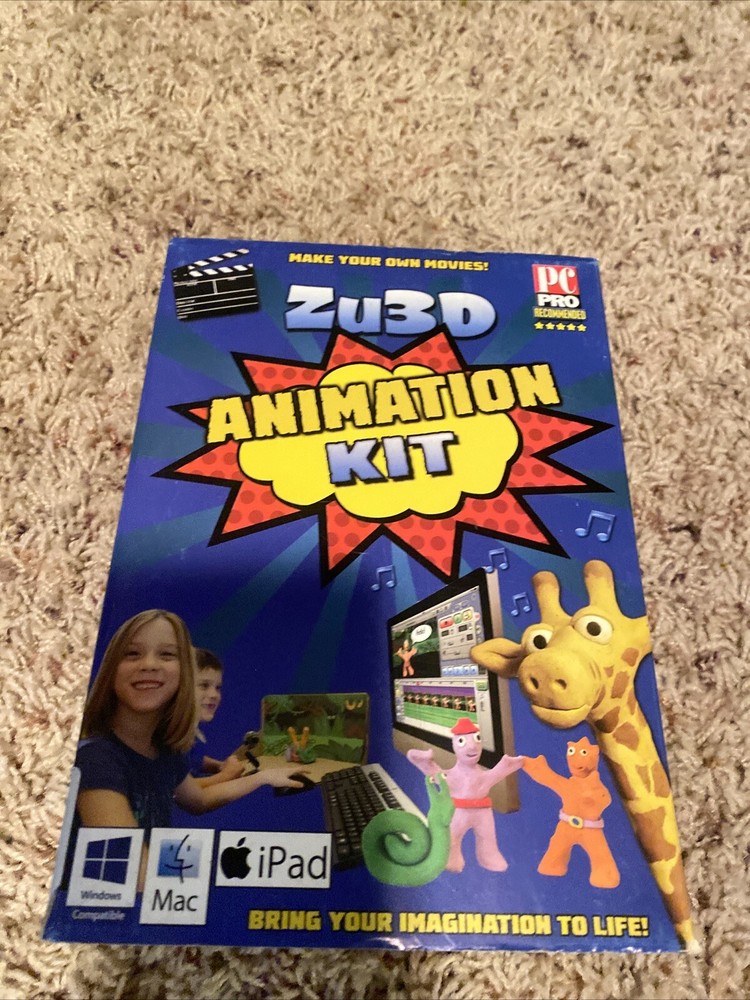 Zu3D Complete Stop Motion Animation Kit Plus Crayola Easy Animation Studio