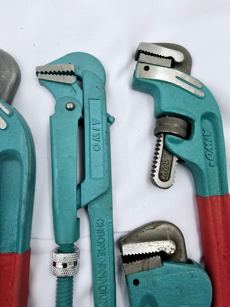 Heavy Duty Pipe Wrench - Set