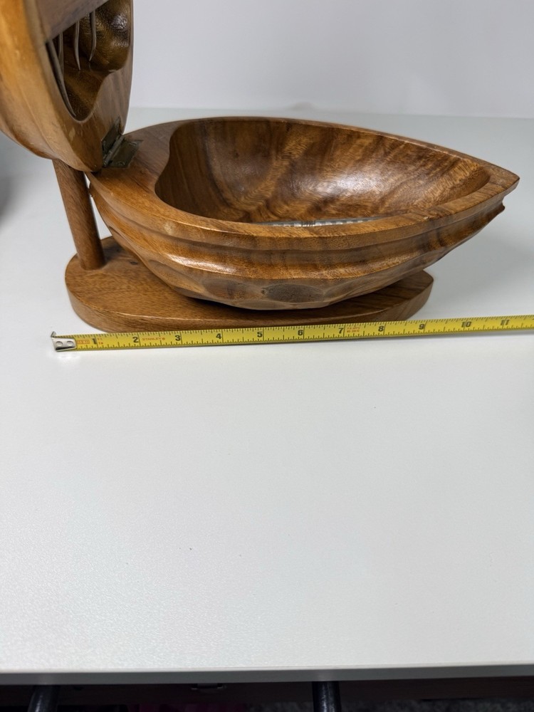 Vintage Walnut Shaped Nutcracker Bowl And Nit Cracker Tools