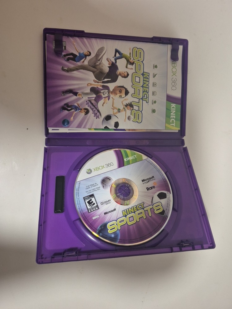 Microsoft Xbox 360 Kinect Sensor IN BOX Tested Bundle Working W/ 8 GAMES (PLB18)