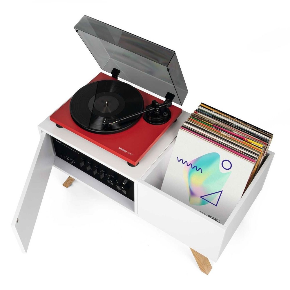 Glorious Turntable Lowboard with Integrated Record Box