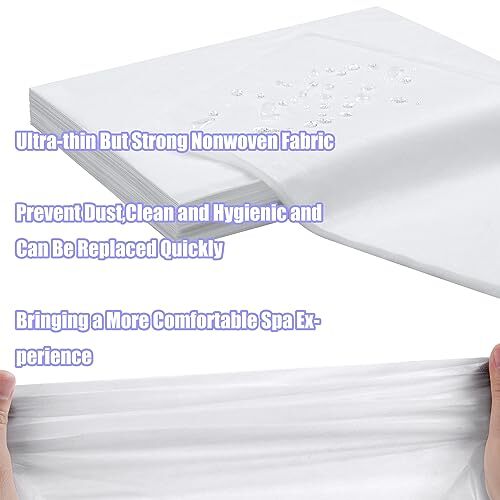 50 Pack Disposable Bed Sheets for Salon Massage Spa Table Cover