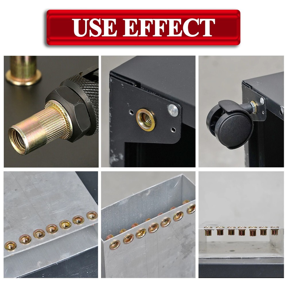 900 Rivet Nut Kit For Rivnut Thread Setting Tool Nut Setter NutSert Riveter M12