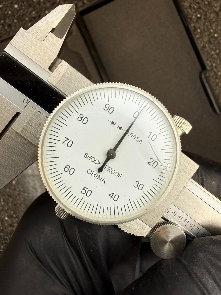 9.5" DIAL CALIPERS .001" STAINLESS HARDENED + CASE
