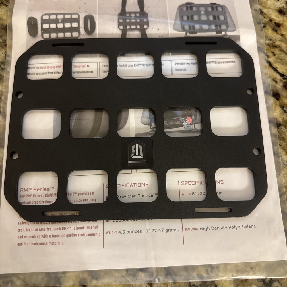 GreyMan Tactical 8” X 6” RIP-M panel RMPtm