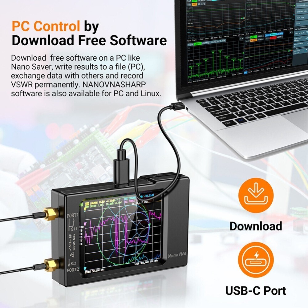 Vector Network Antenna Analyzer VHF UHF HF 10KHz-1.5GHz Analyzer