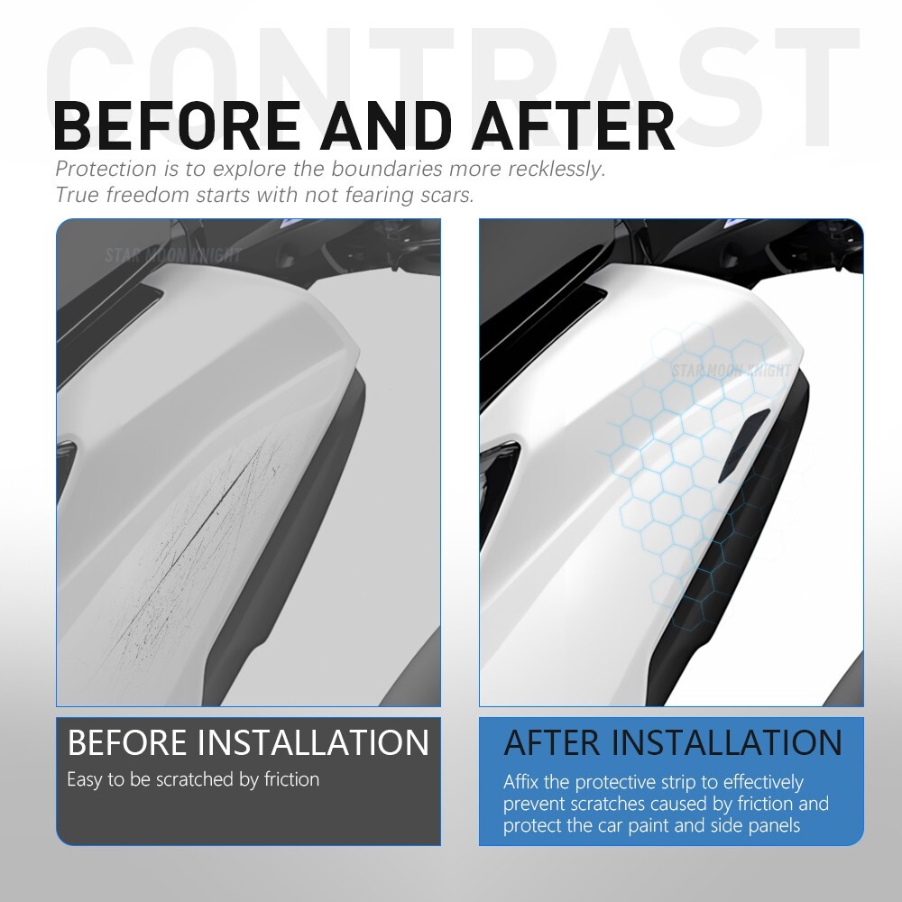 NMAX 125 Tech max Rubber Strips For Yamaha NMAX125 Fairing Scratch Protector