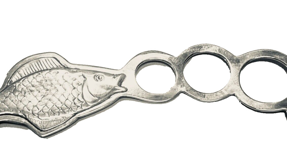 Tiffany & Co. Sterling Silver 6" Fish Bubble Blower