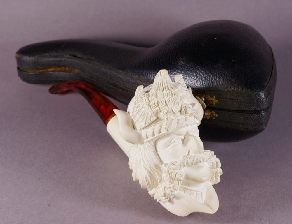 Vintage pipe Meerschaum EAGLE deco pipe (№10)