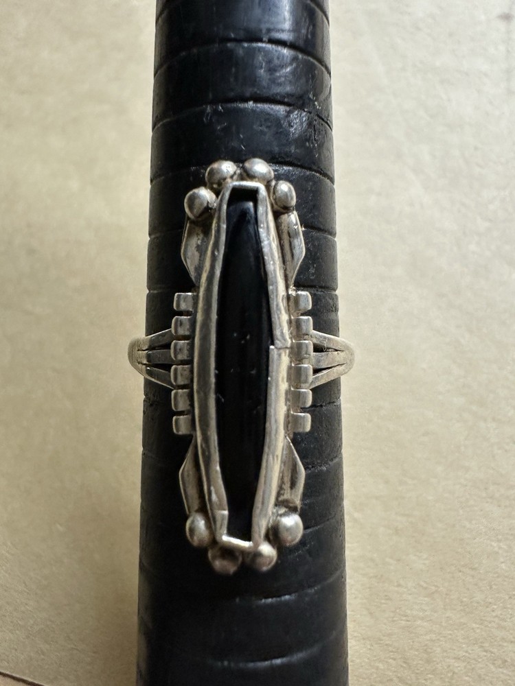Sterling Silver Black Onyx Native American Ring