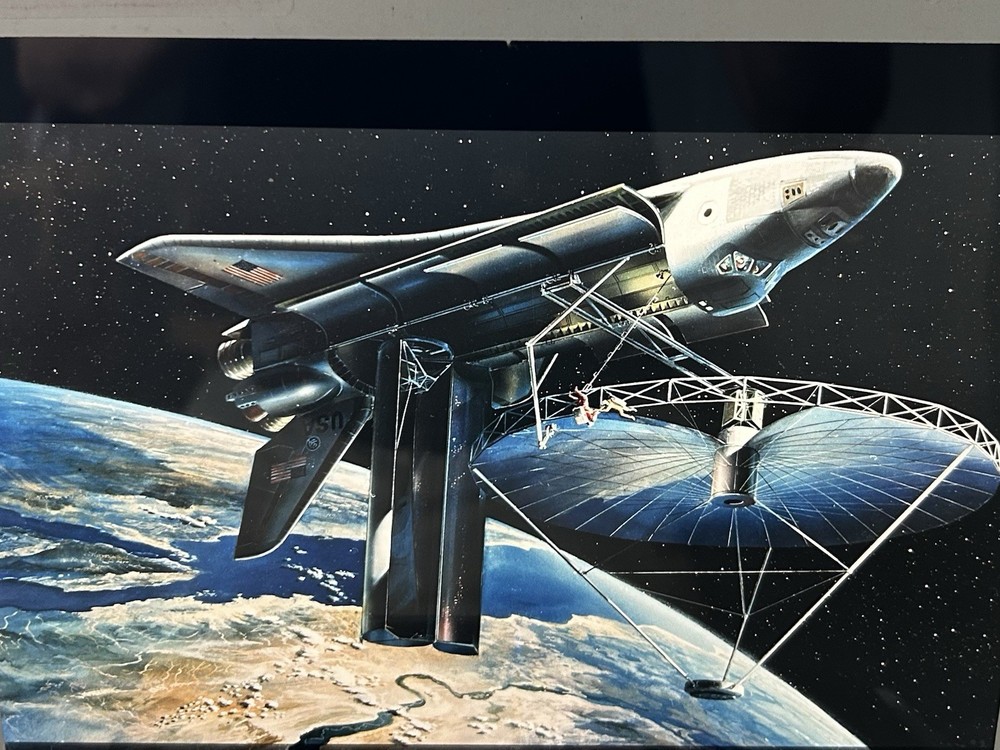 1981 NASA KSC Space Shuttle Orbiter Flight Antenna Presentation Transparency-618