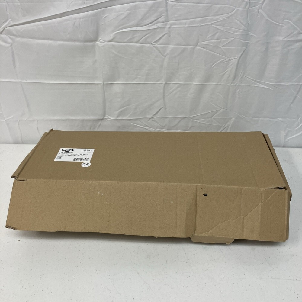 2 PACK BUNDLE - C2G 03747 2U HORIZONTAL Front And Rear CABLE MANAGEMENT PANEL