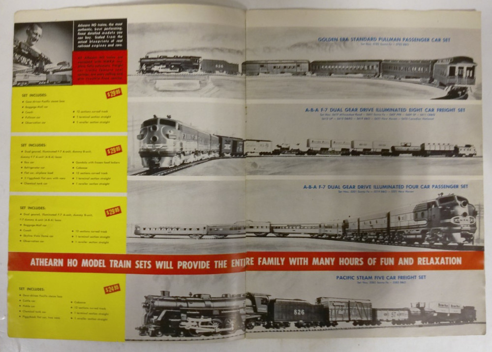 Vintage 1960's Athearn HO Scale Train Sets Catalog