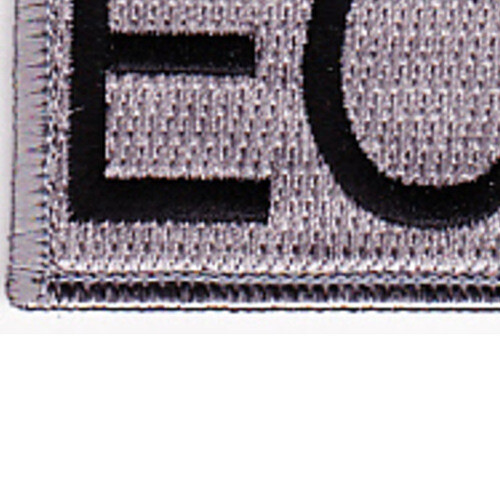 Explosive Ordnance Disposal Tab EOD Silver Patch Hook And Loop