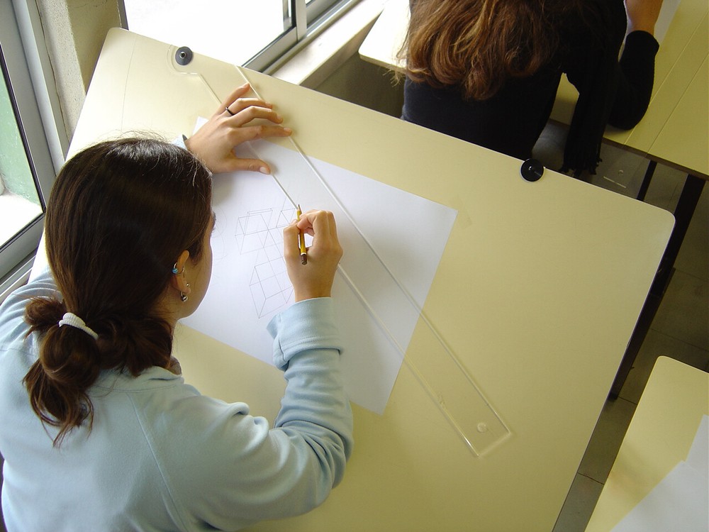 Adjustable Acrylic T-square and concentric lines ruler for perspective drawing