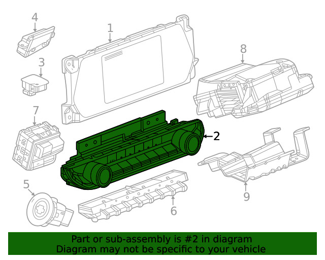 Genuine GM Dash Control Unit 86516186