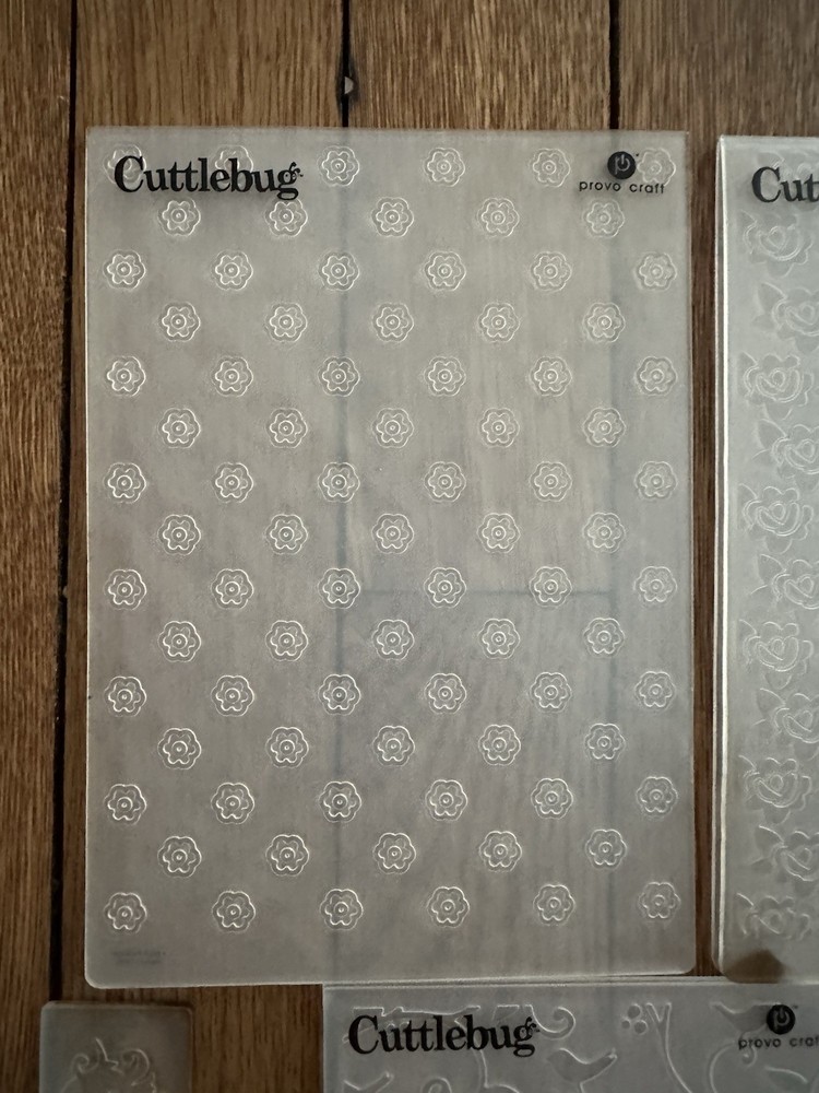 Lot Of 11 Cuttlebug Embossing Folders