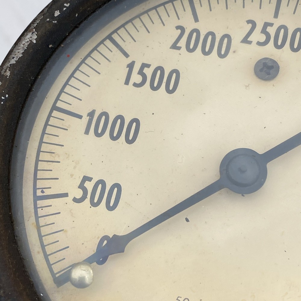 Ashcroft 5000 PSI Pressure Gauge 50 LB SUBD Vintage Steampunk Untested