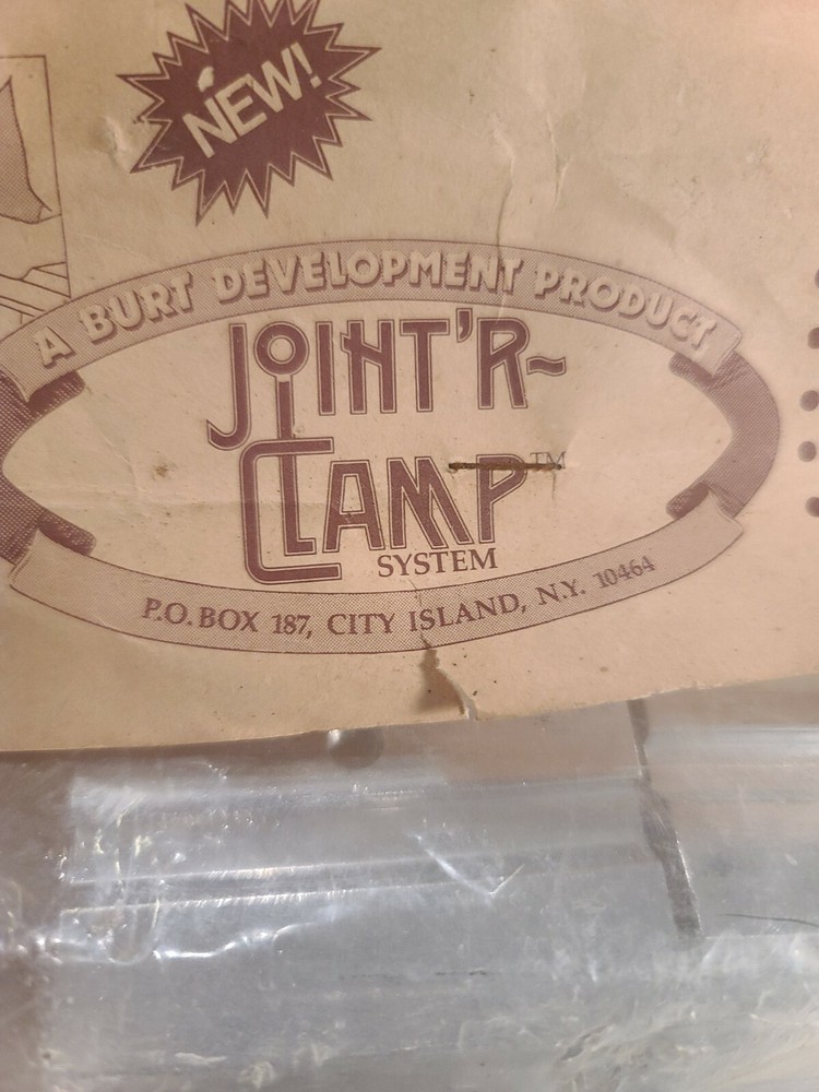 ** Joint'R Clamp System for table saw by Burt Development NEW