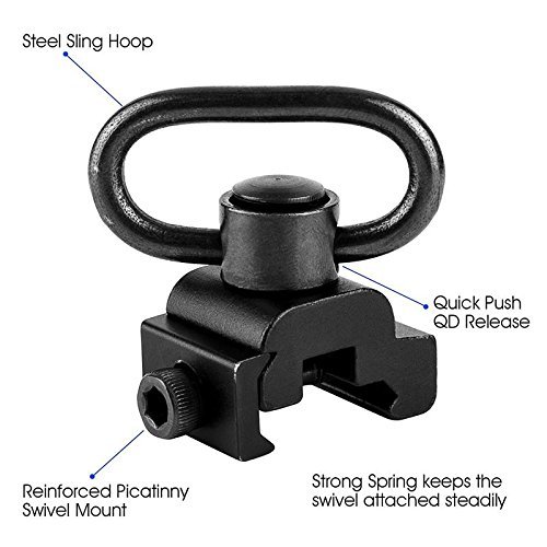 QD Sling Swivel Two Point Sling Mount with Base Rail Mount Quick