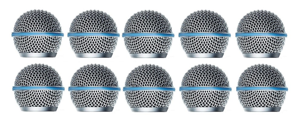 10 Pack Beta 58A Microphone Grille for Shure BETA 58A QLXD2 Handheld Transmitter