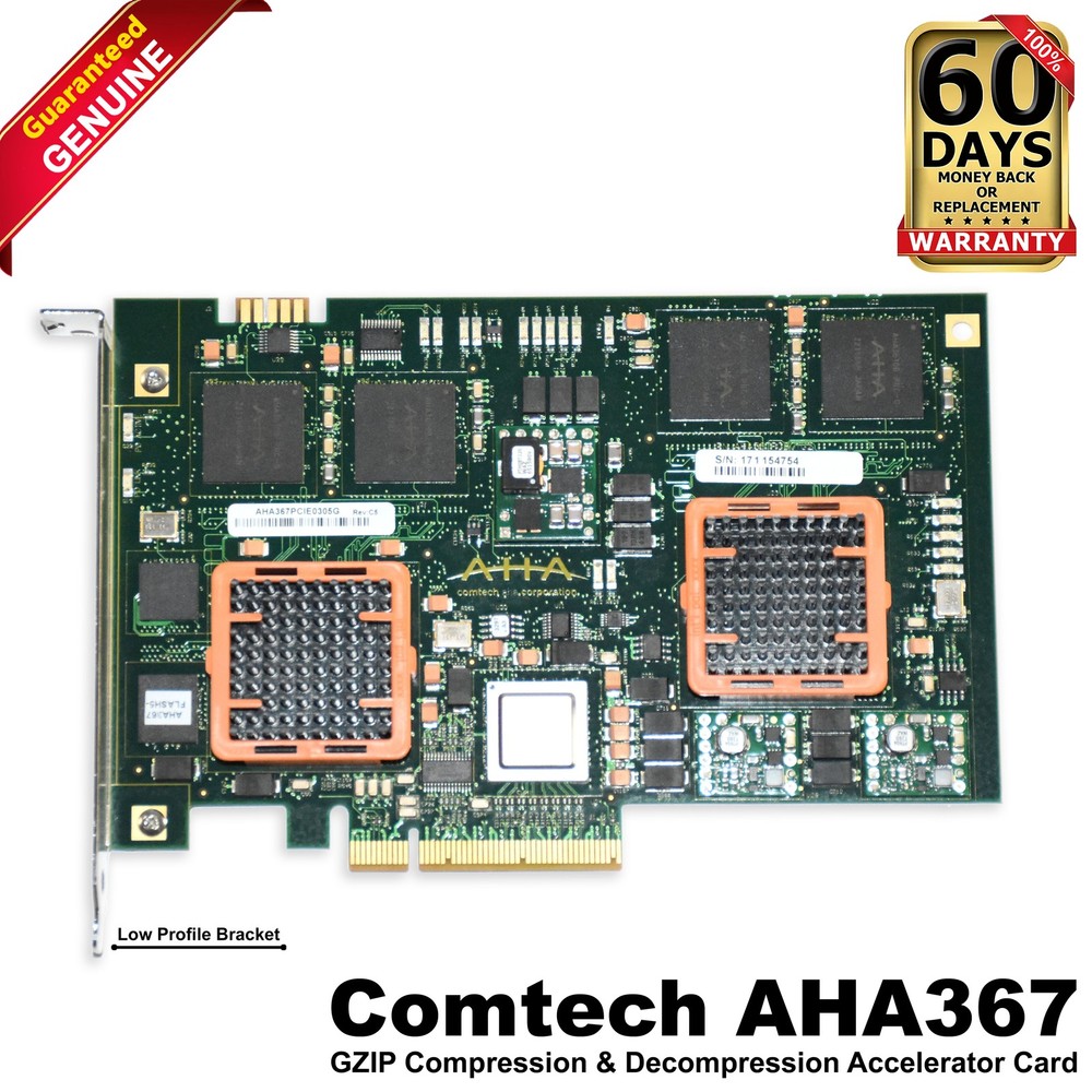 AHA GZIP AHA367-PCIe 10.0 Gbits/sec Hardware Compression Accelerator Card