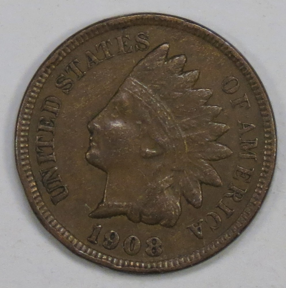 1908 Indian Cent XF+