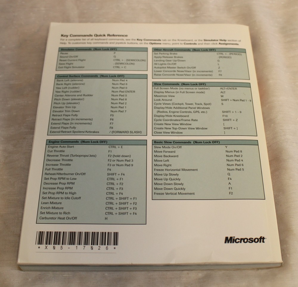 Flight Simulator 2000 Manuals User Guide Pilot's Handbook