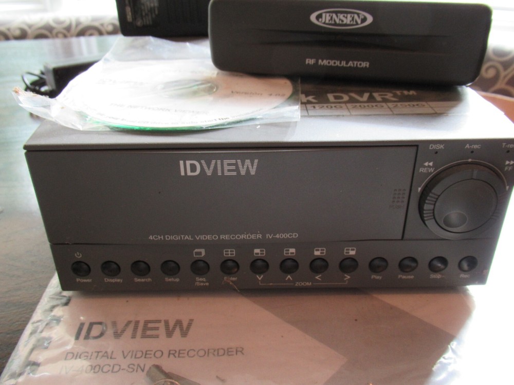 IDVIEW IV-400CD-SN Digital Time Lapse Video Recorder + Modulator Manual Security