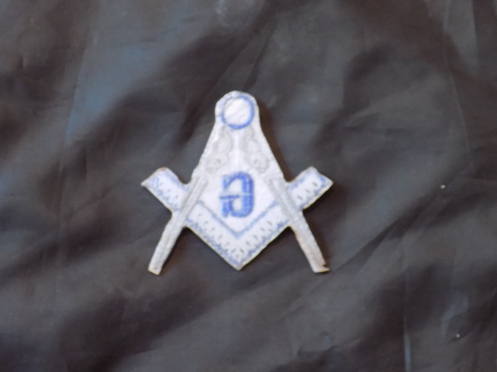 Masonic Square Compass Patch Iron Sew Cut Out Freemason Fraternity NEW!